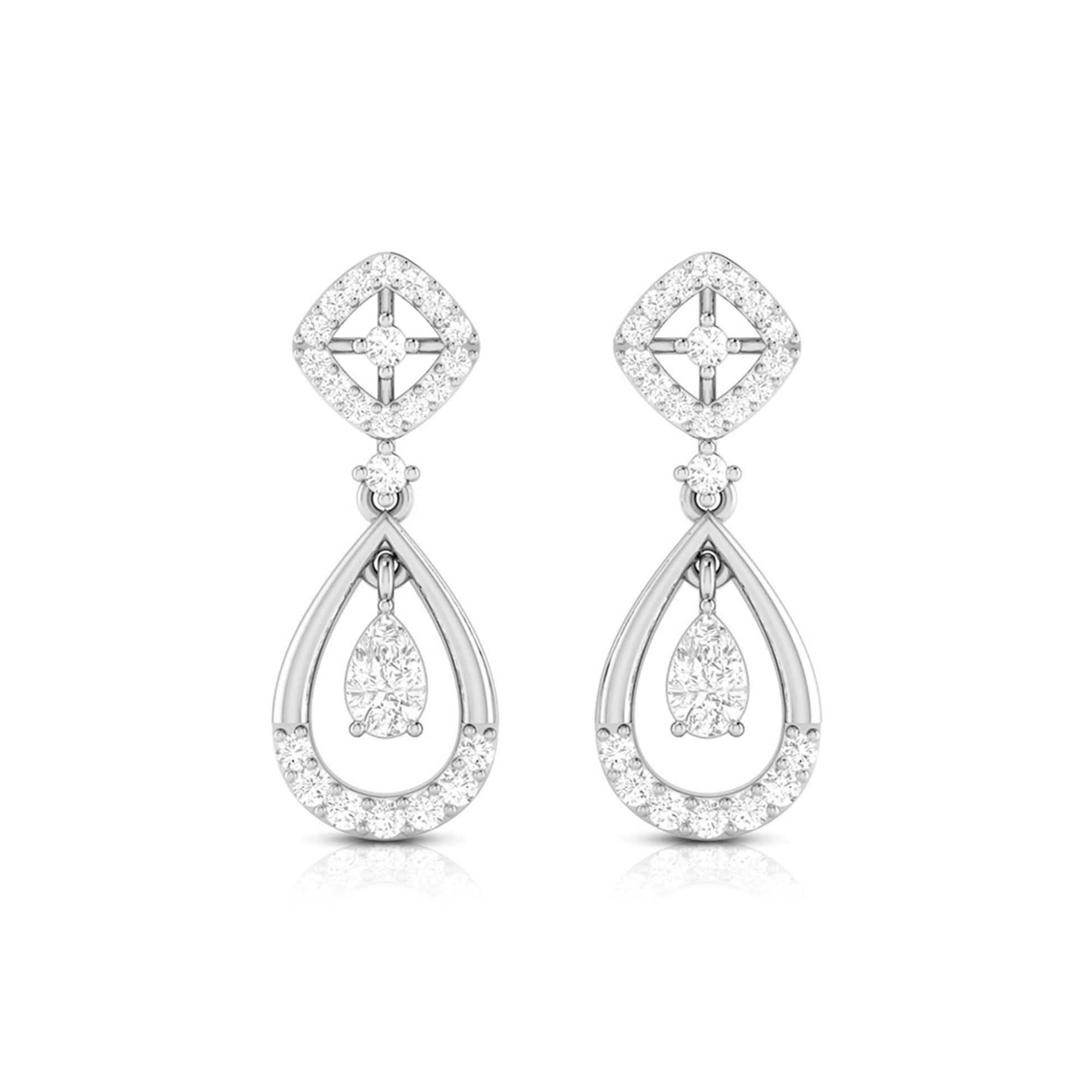 Small earrings design Blinging Lab Grown Diamond Earrings Fiona Diamonds