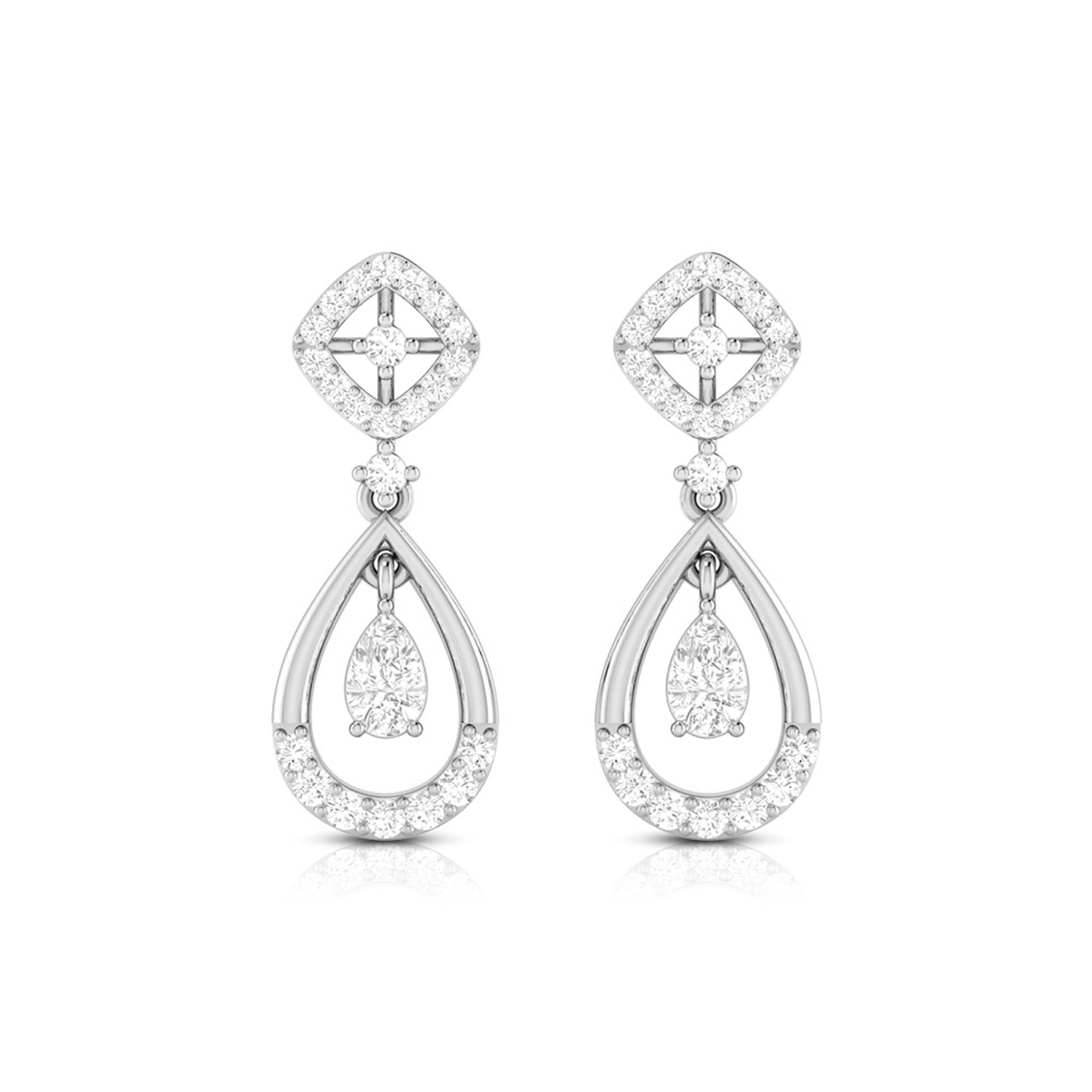 Small earrings design Blinging Lab Grown Diamond Earrings Fiona Diamonds