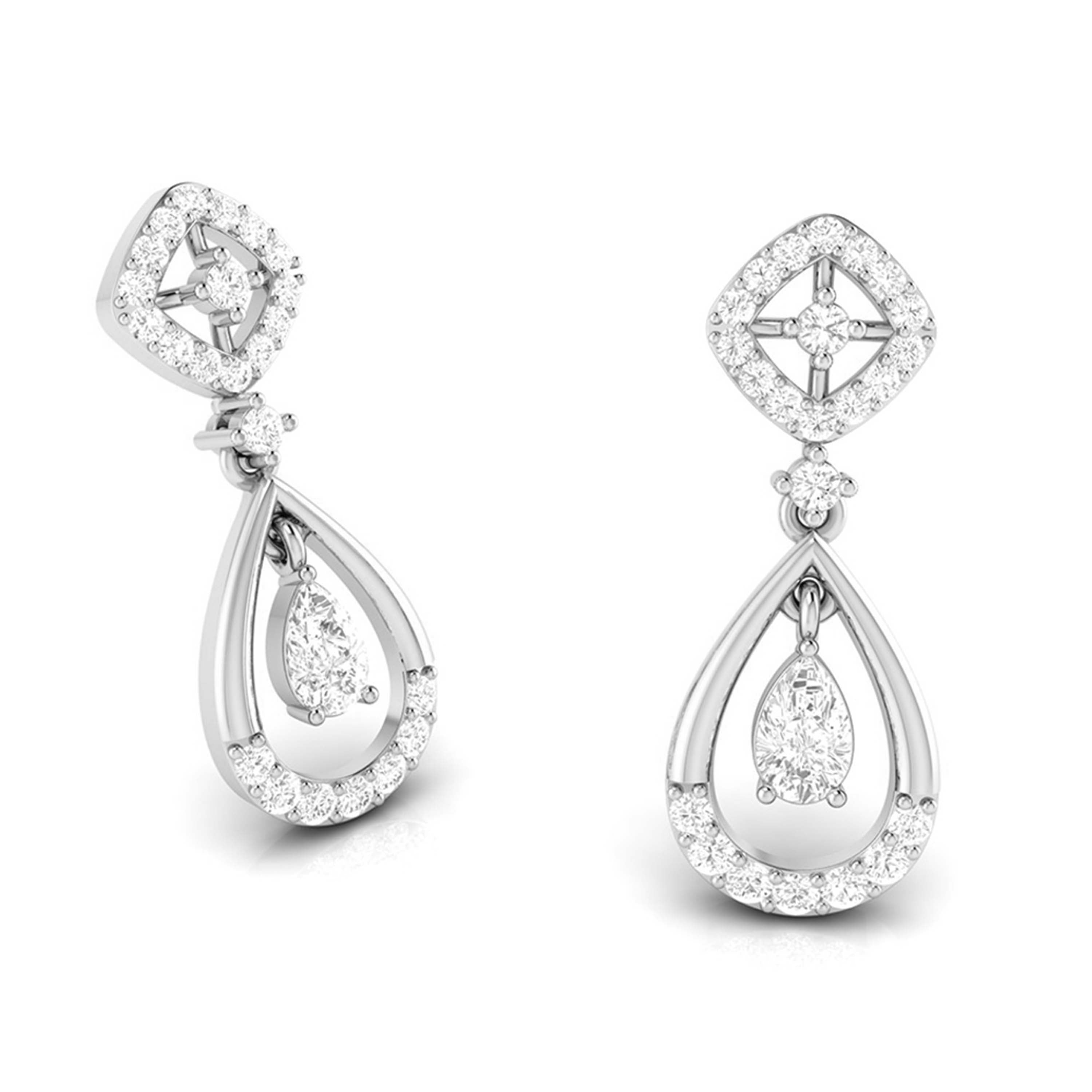 Small earrings design Blinging Lab Grown Diamond Earrings Fiona Diamonds
