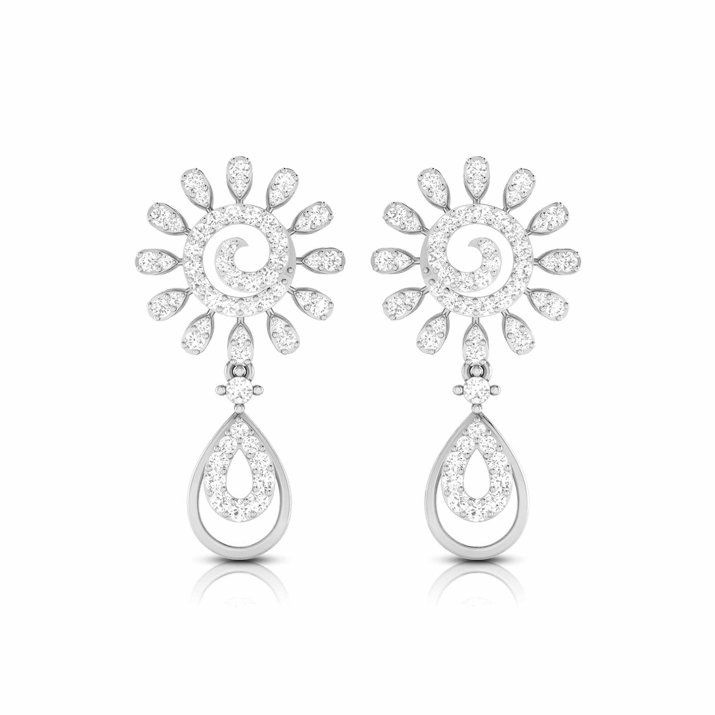 Load image into Gallery viewer, Fancy earrings design Gesner Lab Grown Diamond Earrings Fiona Diamonds
