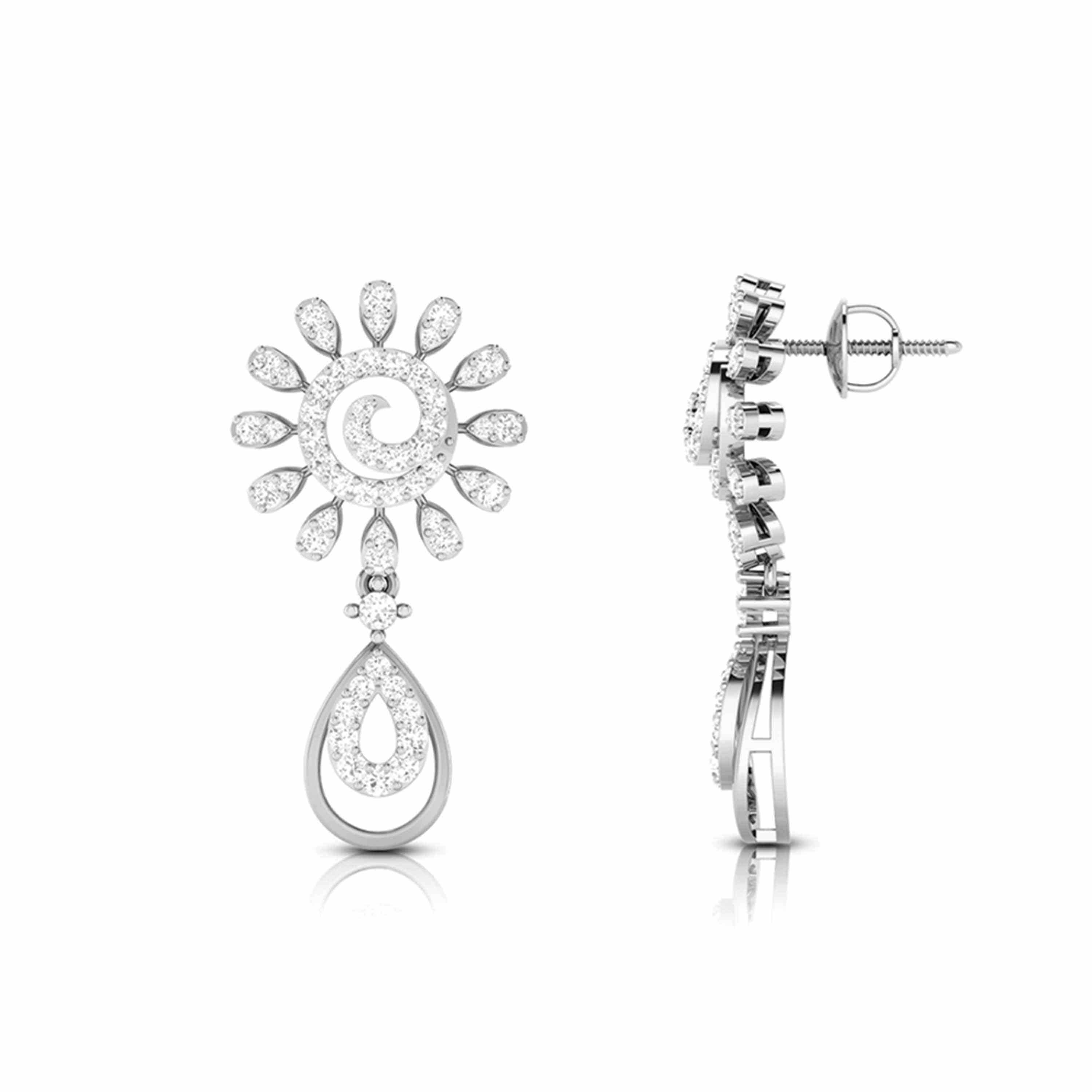 Fancy earrings design Gesner Lab Grown Diamond Earrings Fiona Diamonds
