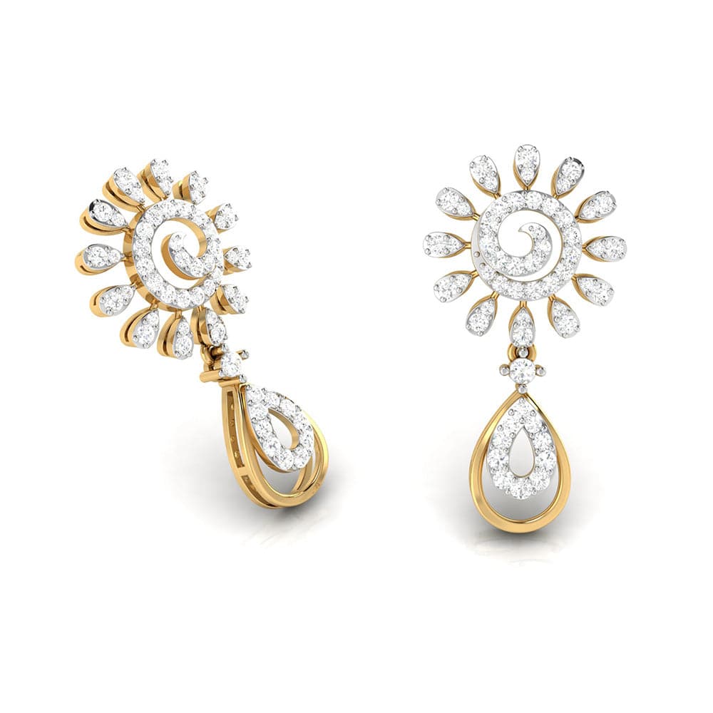 Fancy earrings design Gesner Lab Grown Diamond Earrings Fiona Diamonds