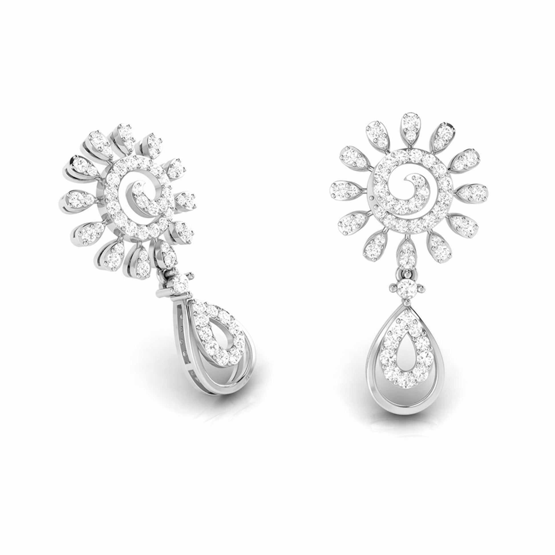 Fancy earrings design Gesner Lab Grown Diamond Earrings Fiona Diamonds