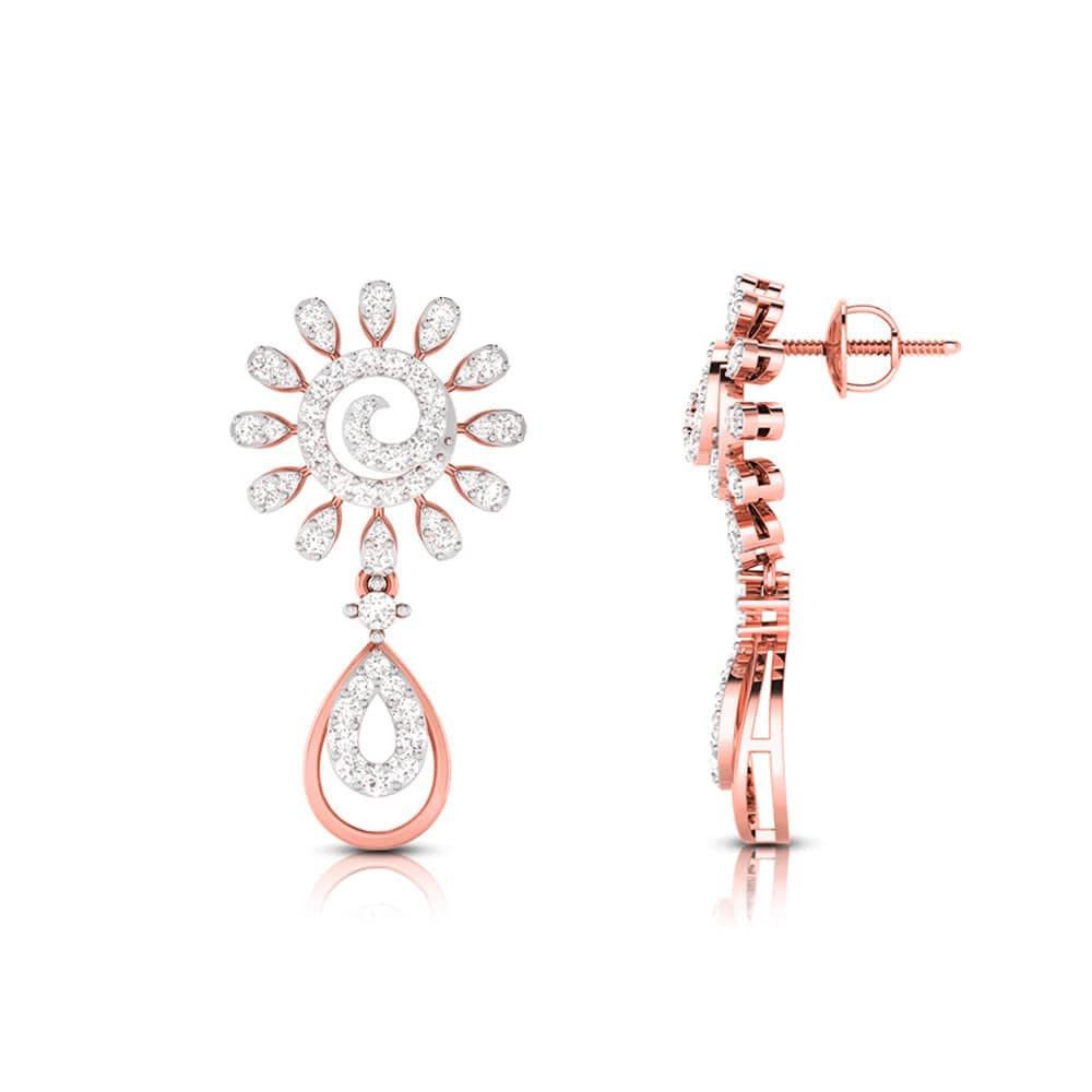 Fancy earrings design Gesner Lab Grown Diamond Earrings Fiona Diamonds