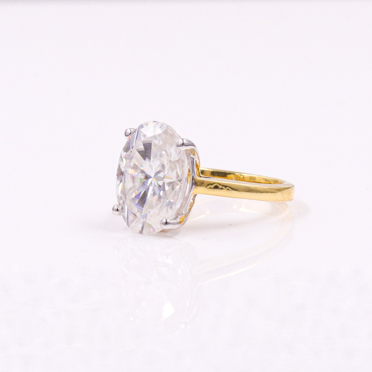 Ready To Ship Interlaced Moissanite Ring Online at Fiona Diamonds