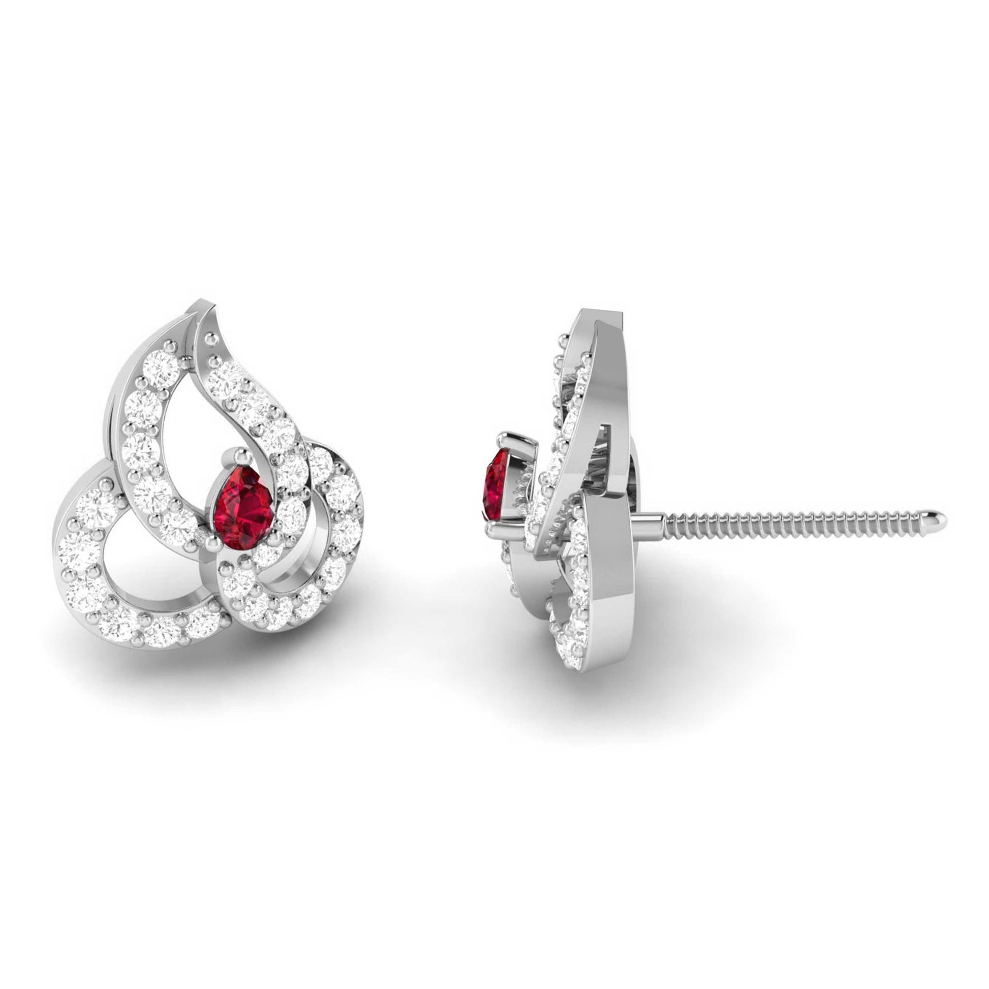Latest earrings design Genteel Lab Grown Diamond Earrings Fiona Diamonds