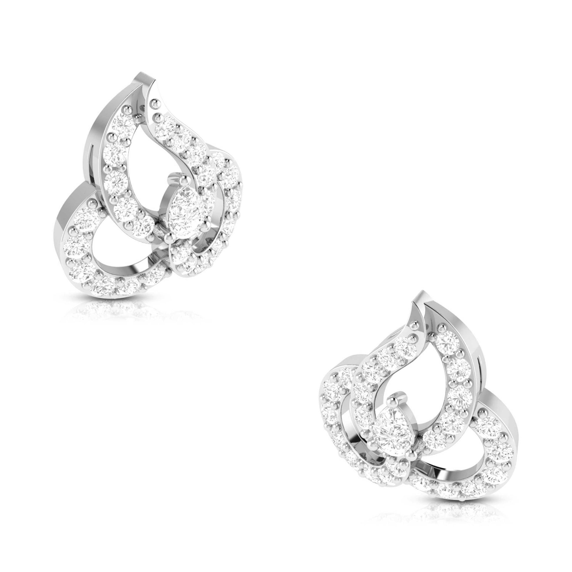 Latest earrings design Genteel Lab Grown Diamond Earrings Fiona Diamonds