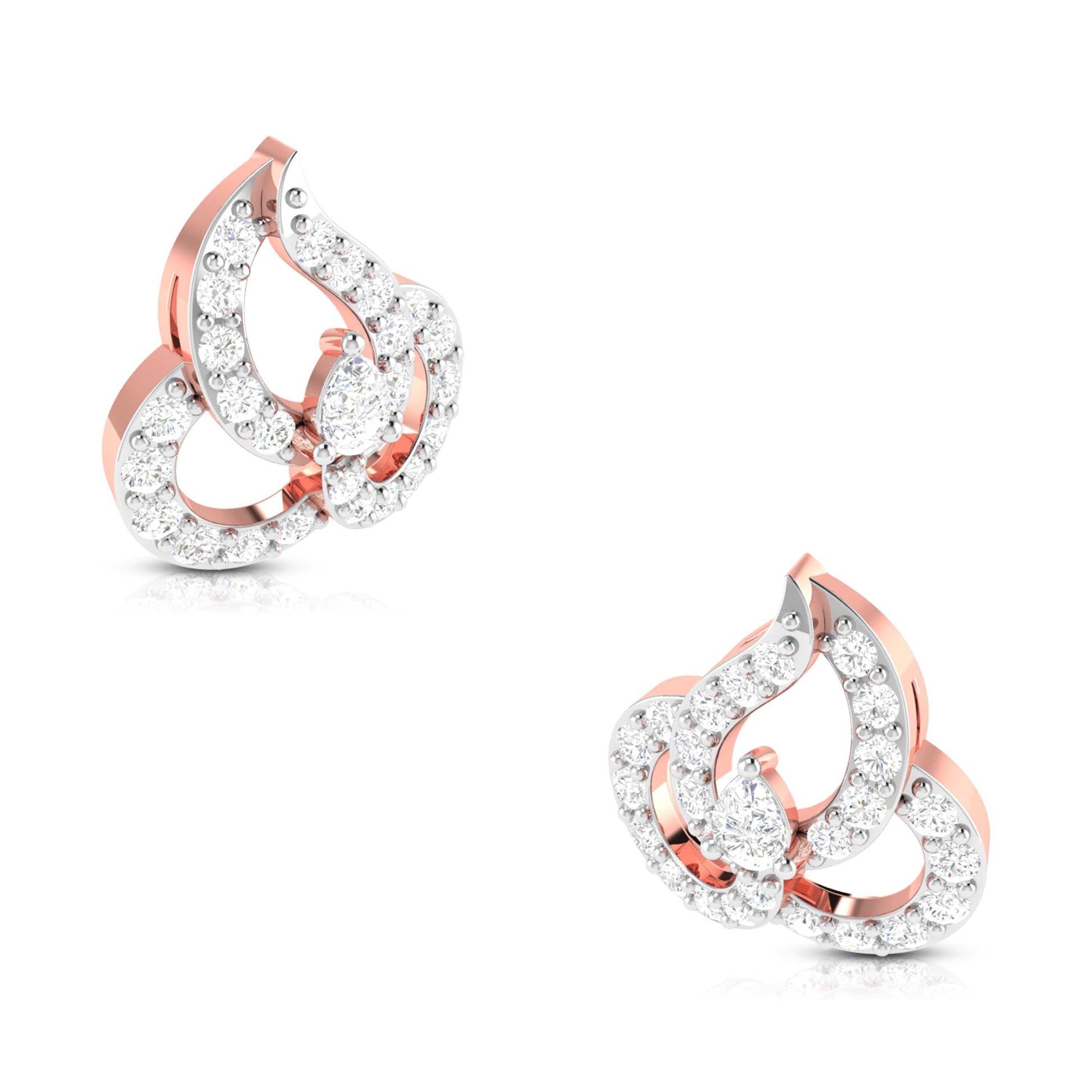 Latest earrings design Genteel Lab Grown Diamond Earrings Fiona Diamonds