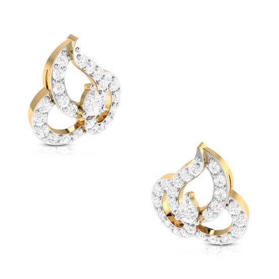 Latest earrings design Genteel Lab Grown Diamond Earrings Fiona Diamonds
