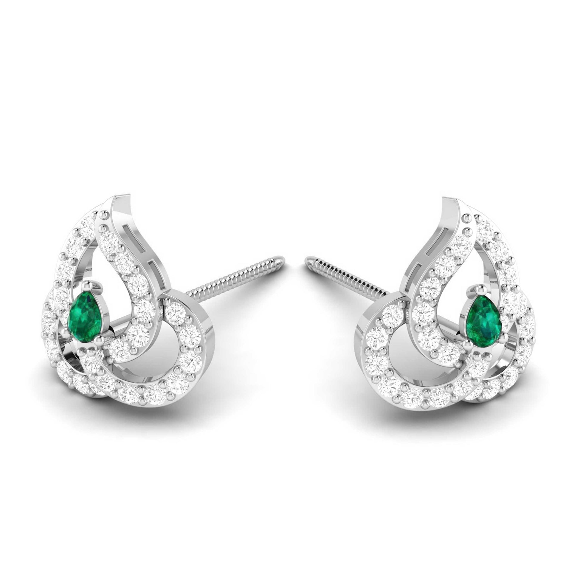 Latest earrings design Genteel Lab Grown Diamond Earrings Fiona Diamonds