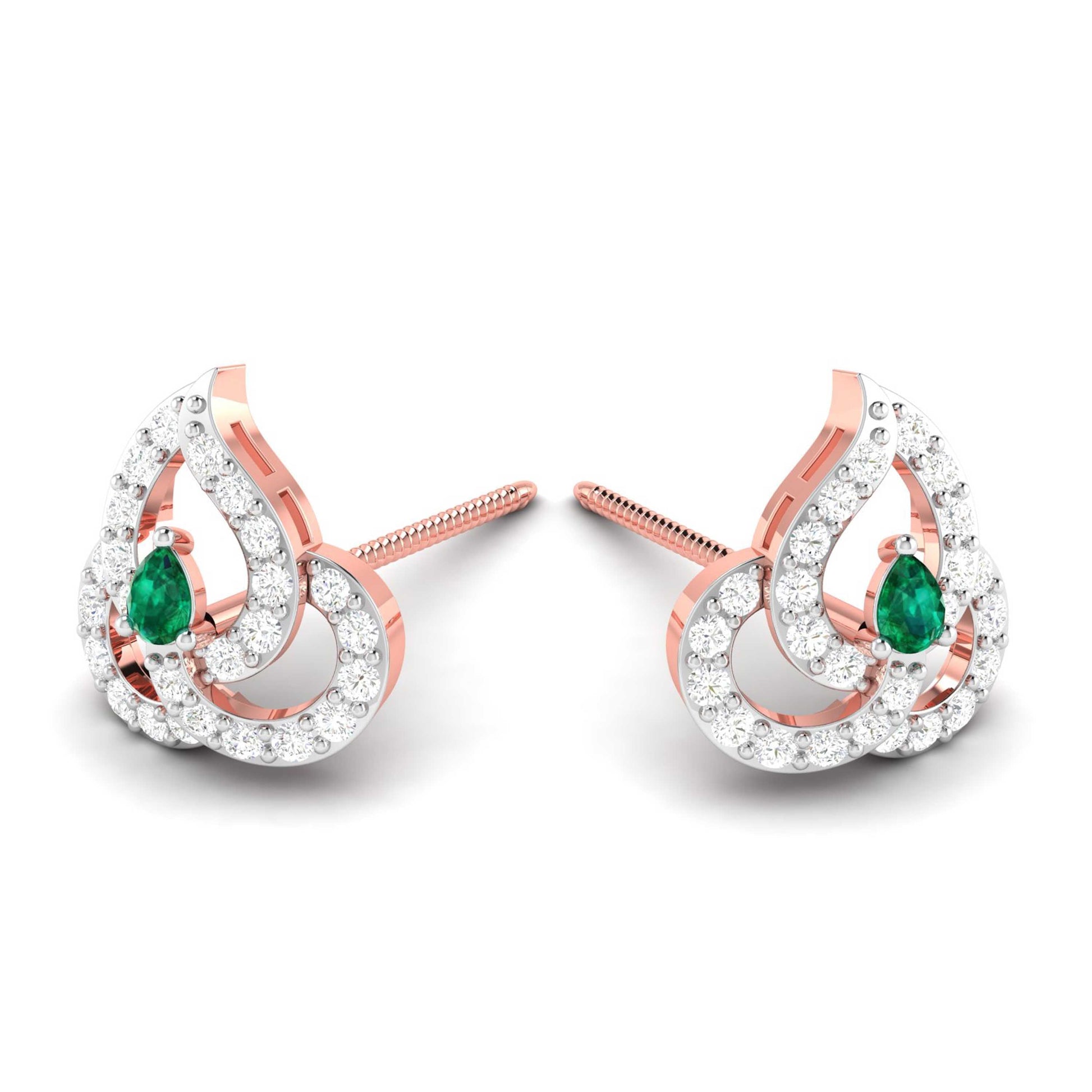 Latest earrings design Genteel Lab Grown Diamond Earrings Fiona Diamonds