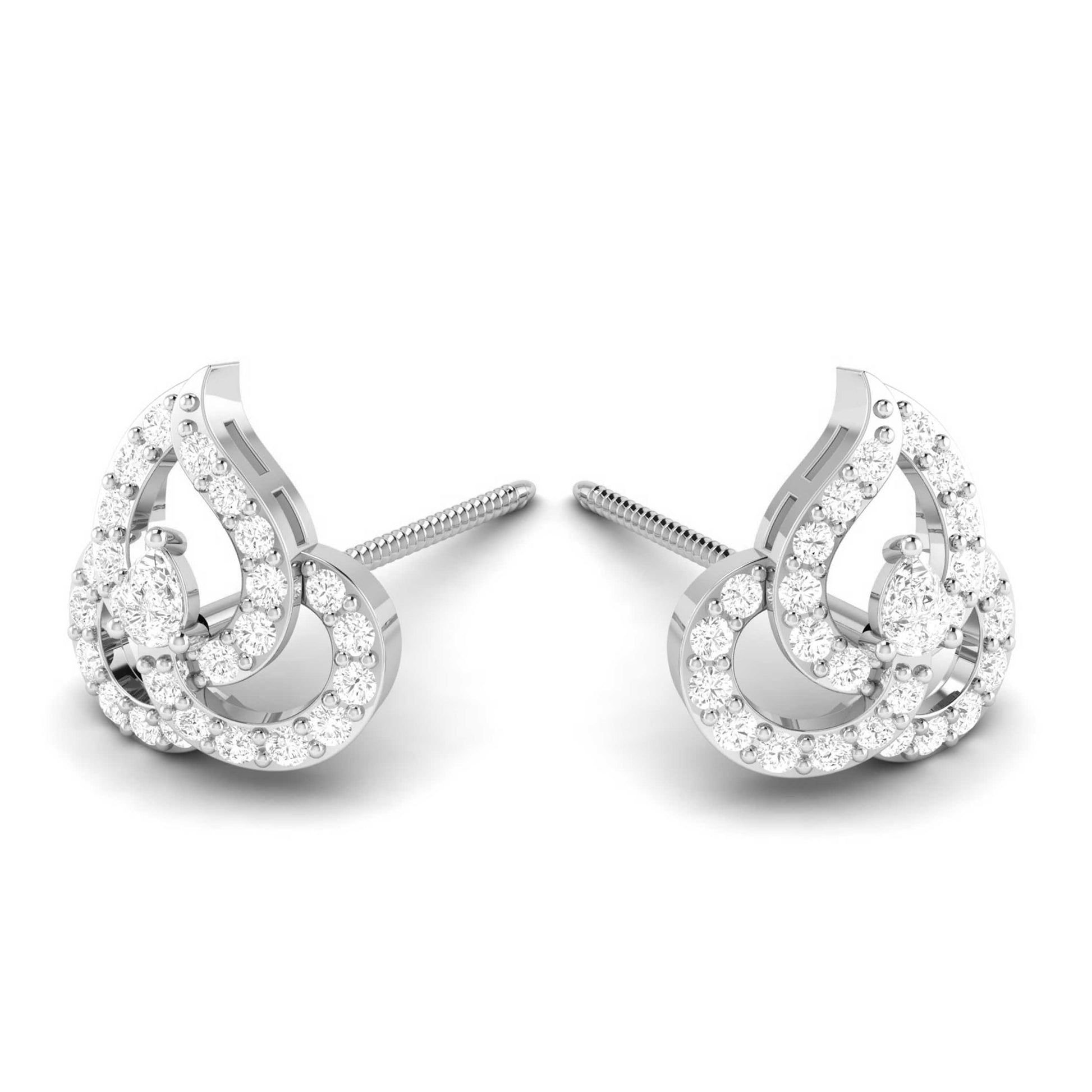 Latest earrings design Genteel Lab Grown Diamond Earrings Fiona Diamonds