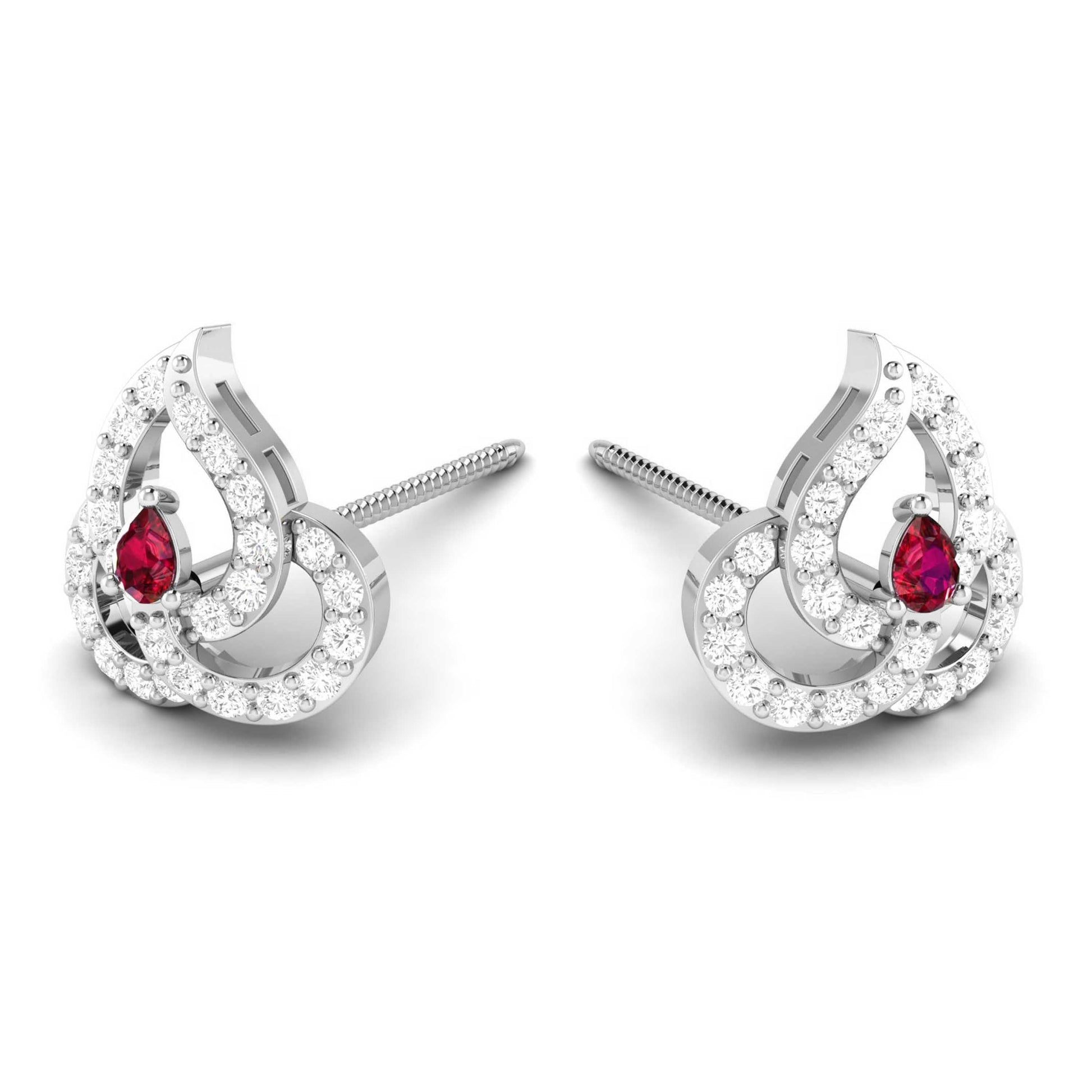 Latest earrings design Genteel Lab Grown Diamond Earrings Fiona Diamonds