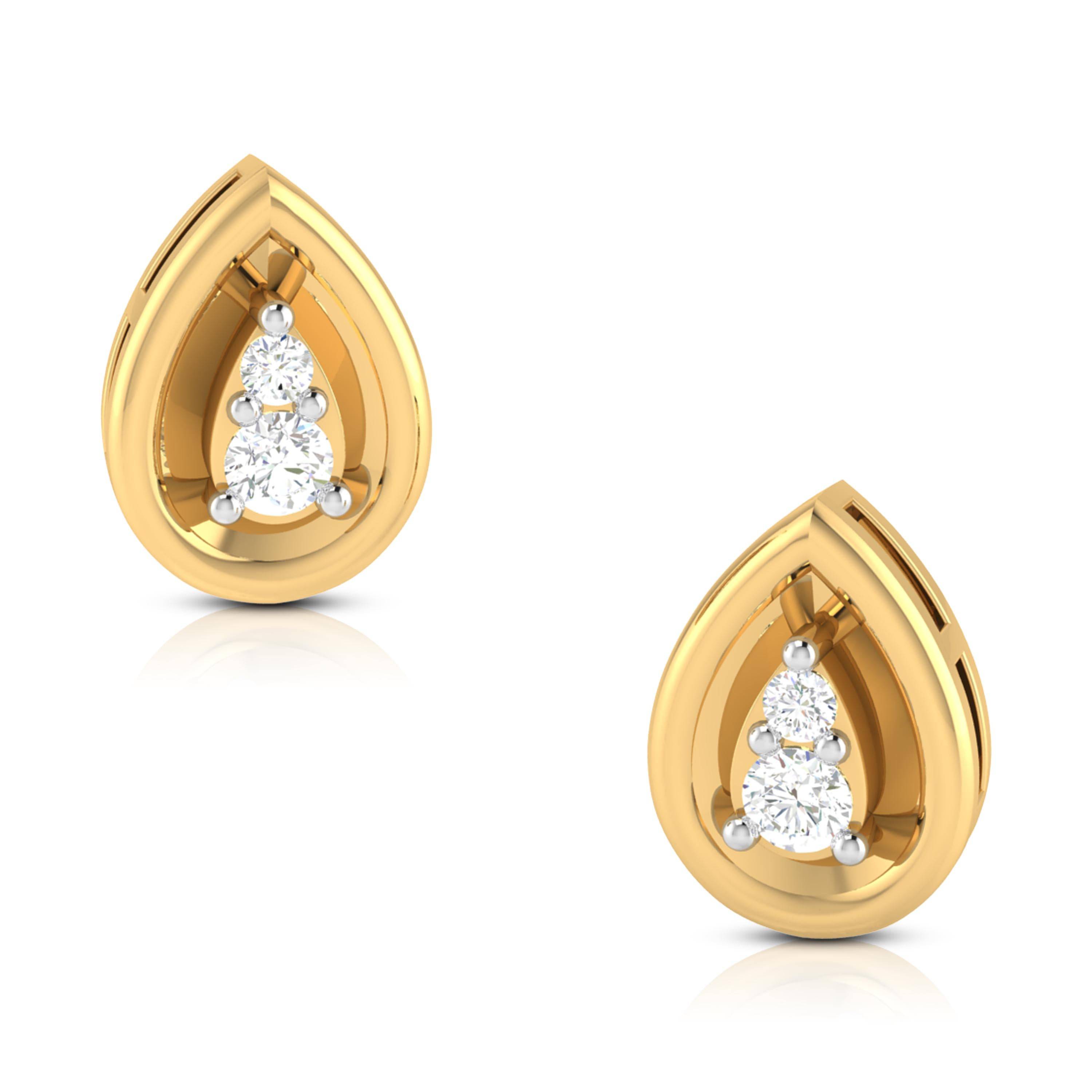 Small earrings design Sparkle Lab Grown Diamond Earrings Fiona Diamonds