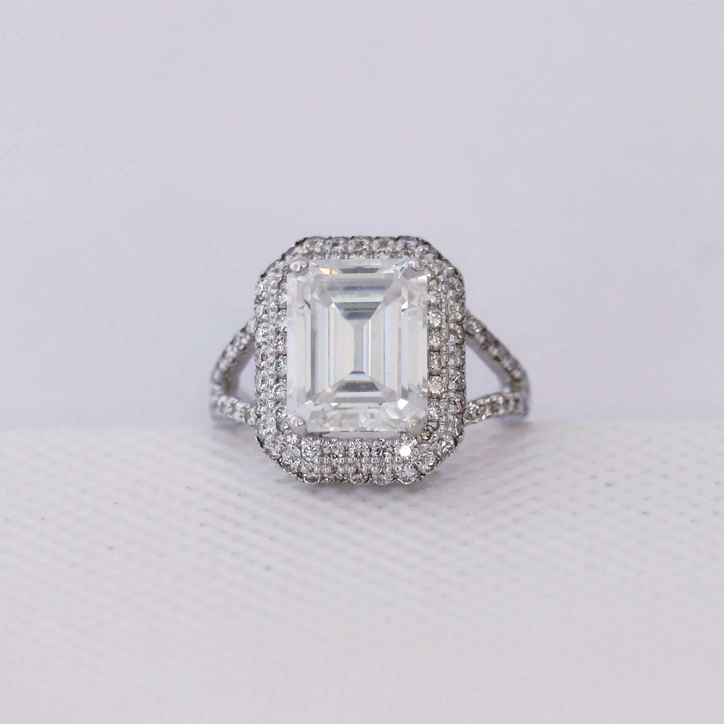 Ready To Ship Radiance Moissanite Ring Online at Fiona Diamonds