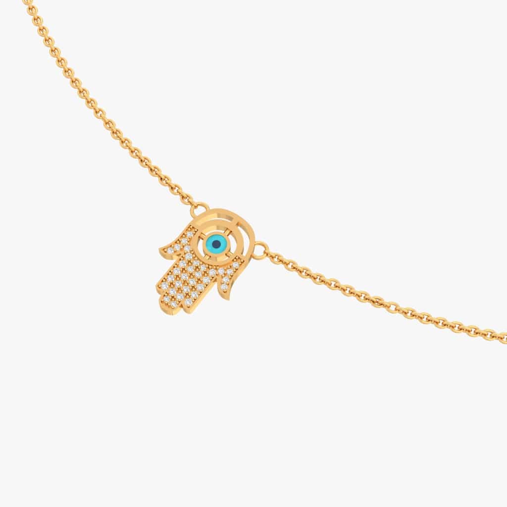 Signature Evil Eye Lab Diamond Pendant - Fiona Diamonds - Fiona Diamonds