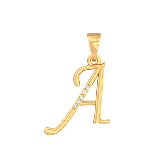Initial Alphabet Diamond pendant - Fiona Diamonds - Fiona Diamonds